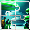 Gra w układanie online Aliens Photo Tile Quest