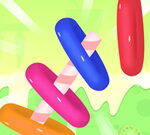 Zabawa z kolorami w grze 🌈 Color Sorting Hoops